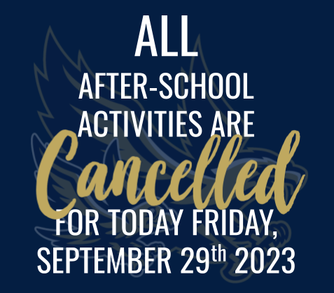 CANCELLED | After-School Activities For Today, September 29th- News - NECSD